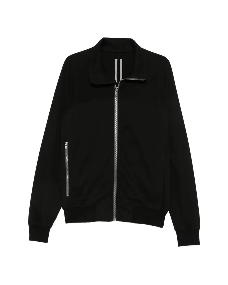 Rick Owens Zip-up High-neck Sweatshirt Black