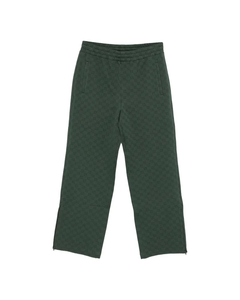 Gucci Logo-pattern Track Pants Green