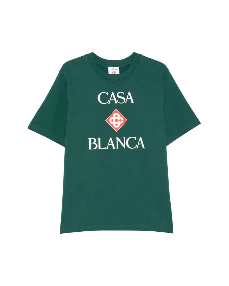 Casablanca Paris Logo-print T-shirt Green