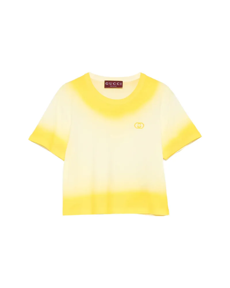 Gucci Logo Ombre T-shirt Neutrals