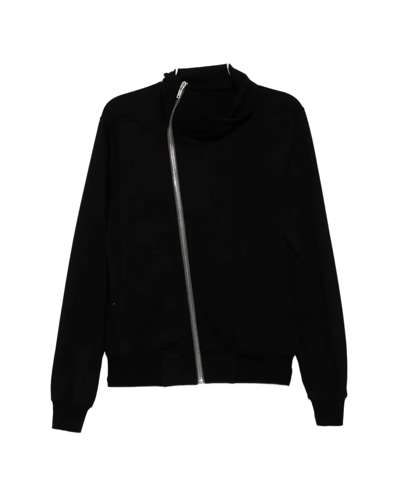 Rick Owens Asymmetric-zip Funnel-neck Jacket Black