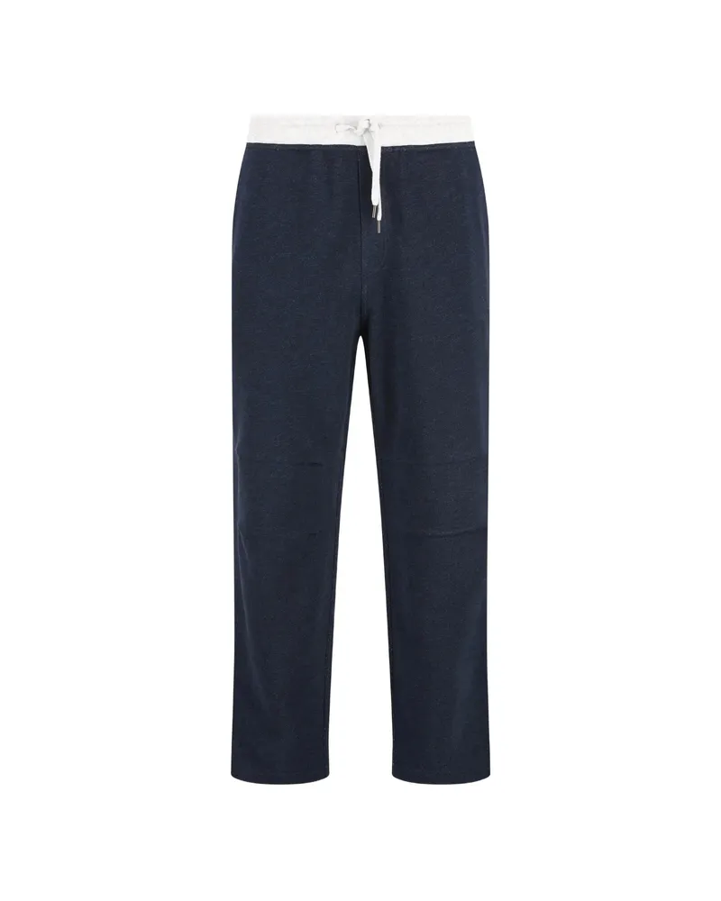 Brunello Cucinelli Drawstring Trousers Blue