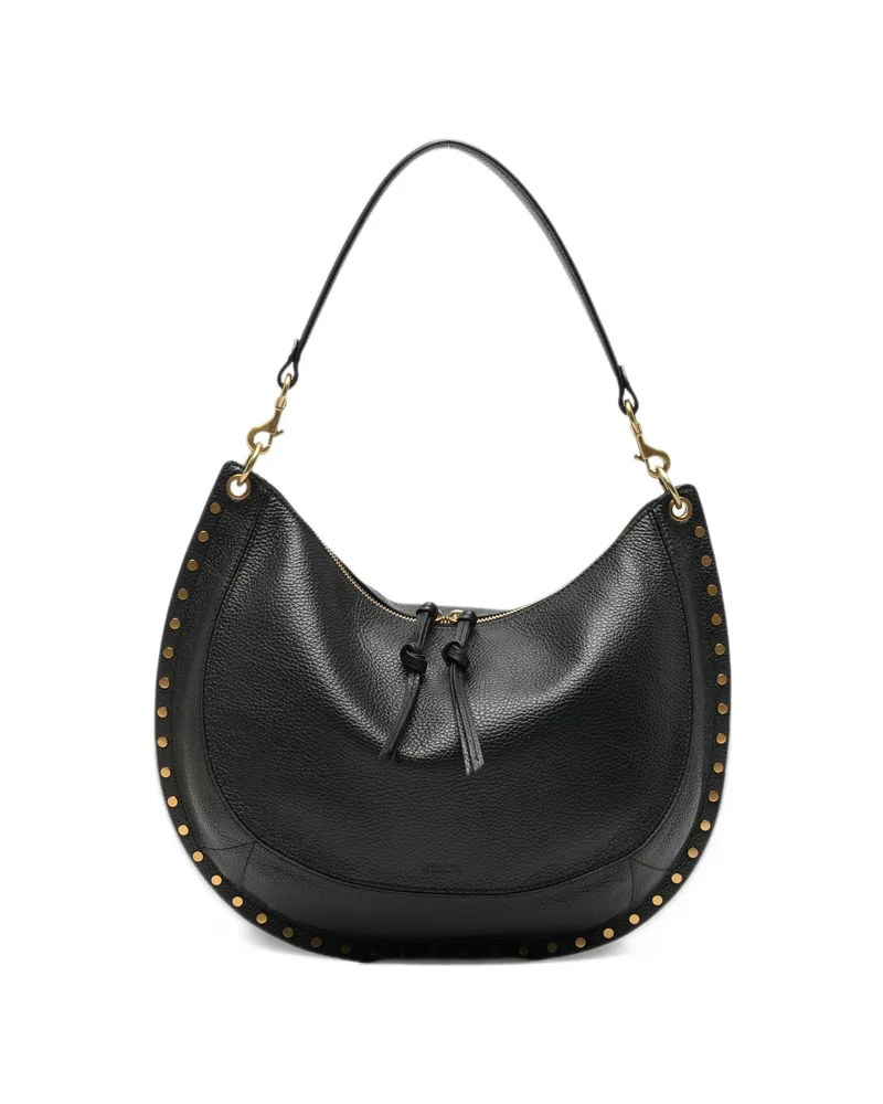Isabel Marant Studded Pebbled Leather Tote Bag Black