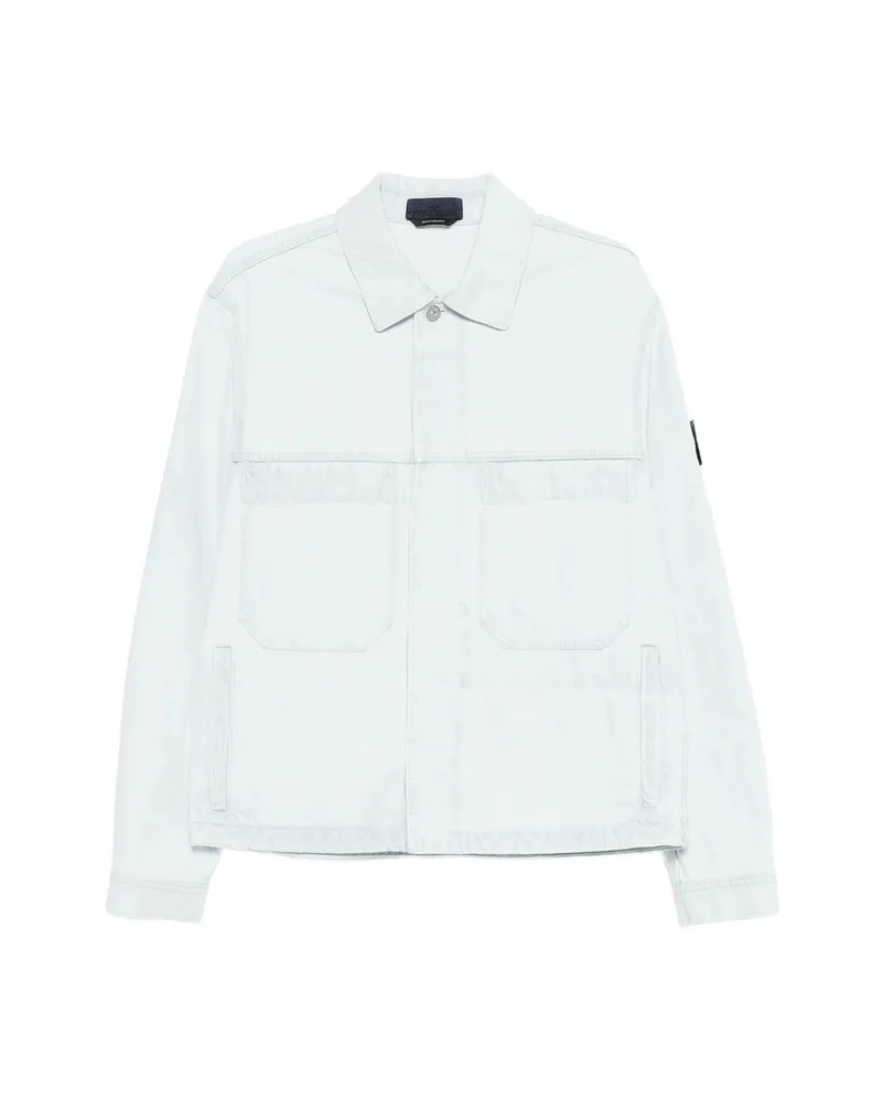 Stone Island Side-pocket Denim Jacket Blue