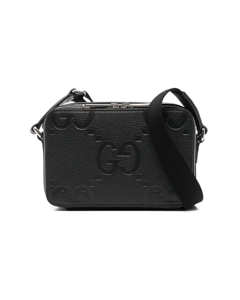 Gucci Mini Jumbo GG Messenger Bag Black