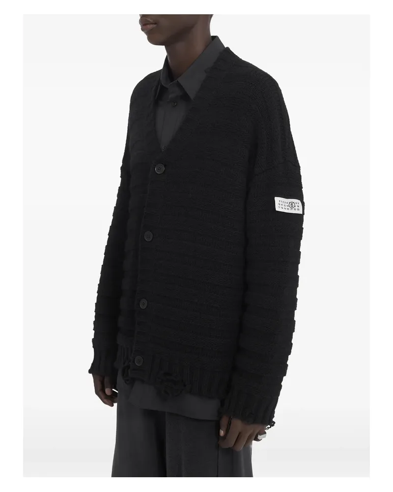 Maison Margiela V-neck Knited Cardigan Black