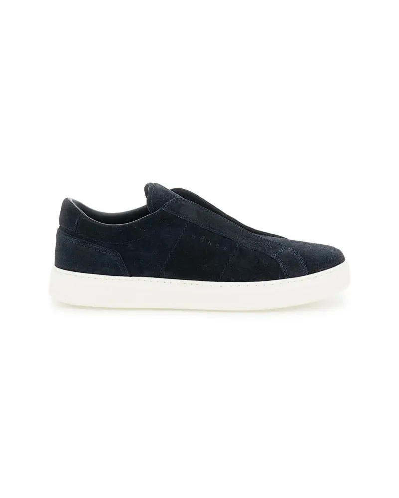 Hogan H-TV Slip-on Leather Sneakers Blue
