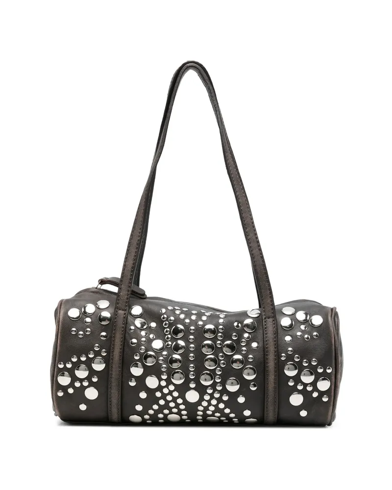 GIMAGUAS Sofia Studded Shoulder Bag Brown