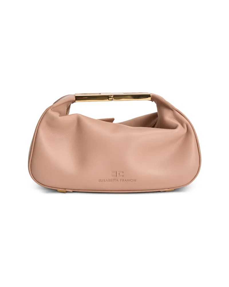 Elisabetta Franchi Jewel-handle Tote Bag Neutrals