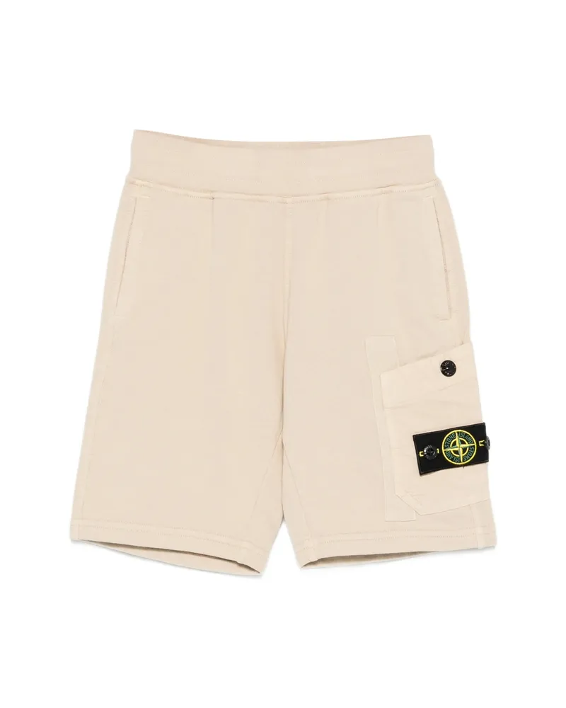 Stone Island Logo-patch Shorts Neutrals