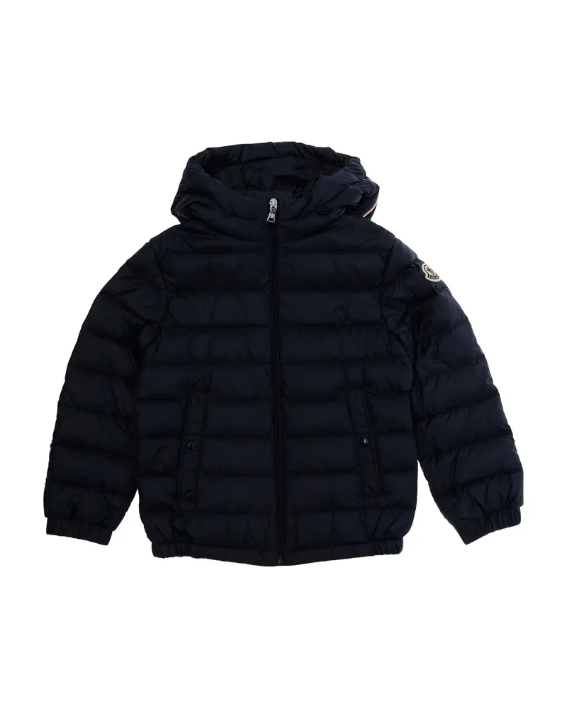 Moncler Hooded Zip Coat Blue