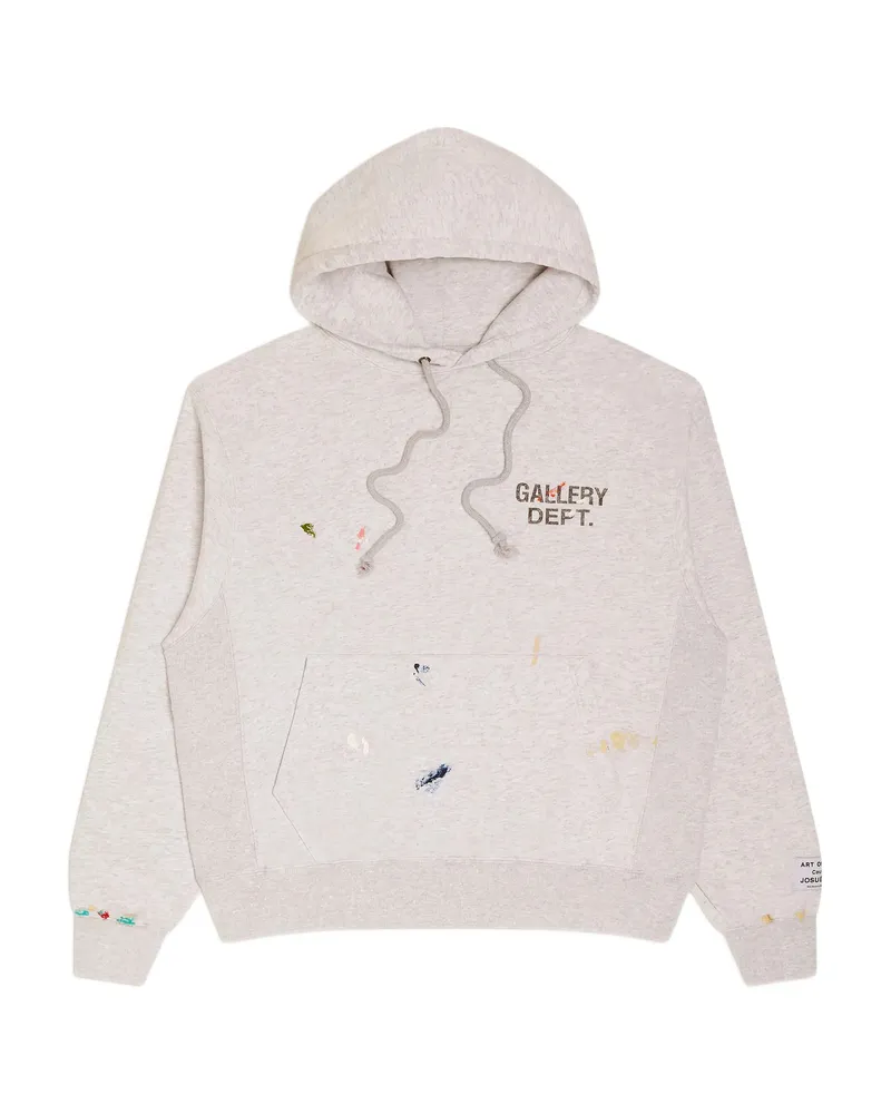 GALLERY DEPT. GD Paint Logo Hoodie Grey