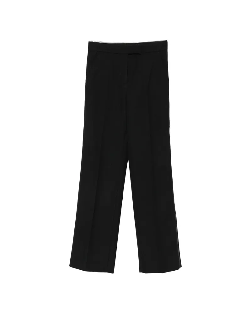 Moncler Concealed-fastening Flared Trousers Black