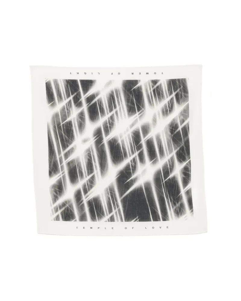 Rick Owens Graphic-print Scarf White