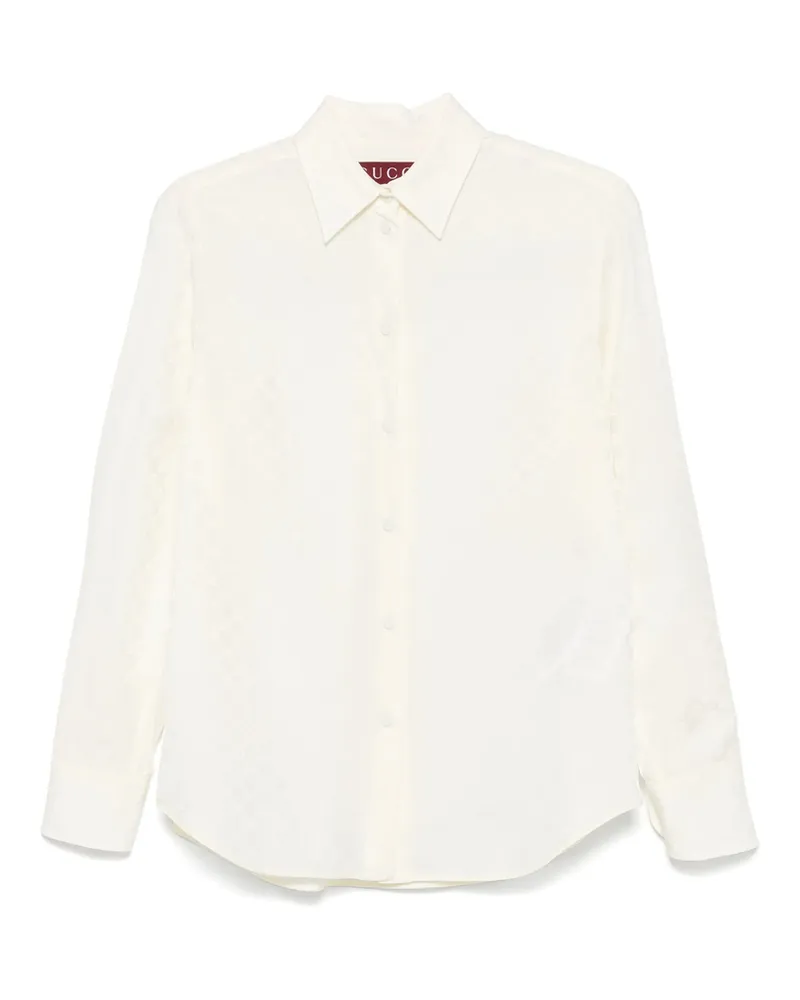Gucci GG Silk Shirt Neutrals