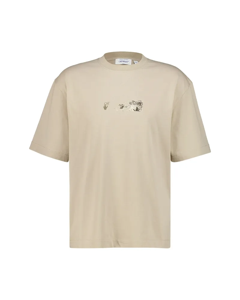 OFF-WHITE Off-white Arrows-print Cotton T-shirt Neutrals