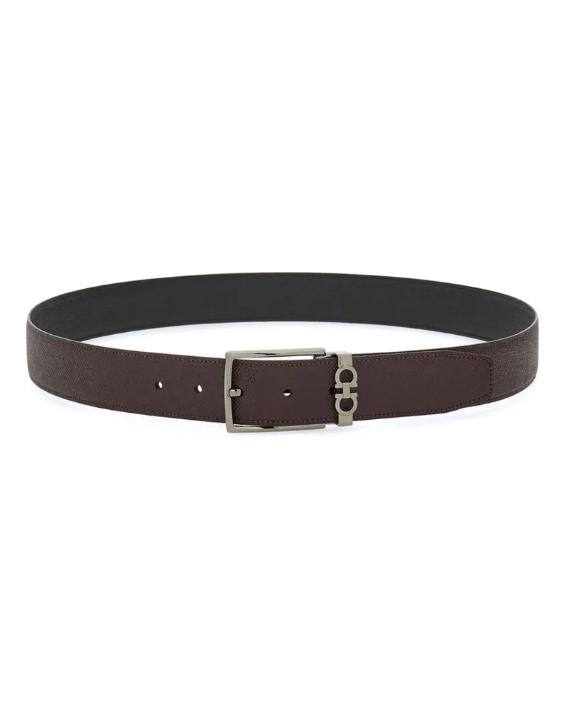 Ferragamo Reversible Leather Belt Brown