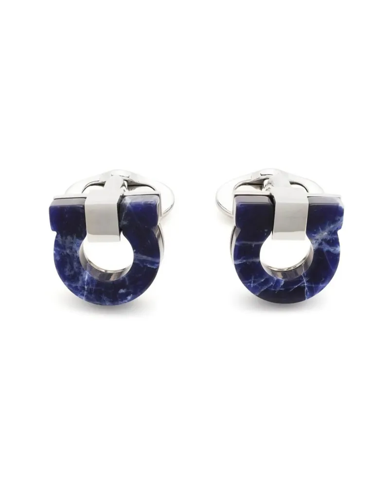 Ferragamo Gancini Cufflinks Silver