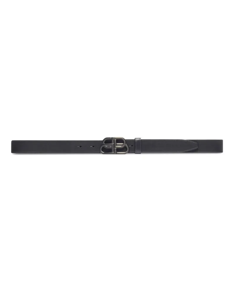 Balenciaga BB Thin Belt Black