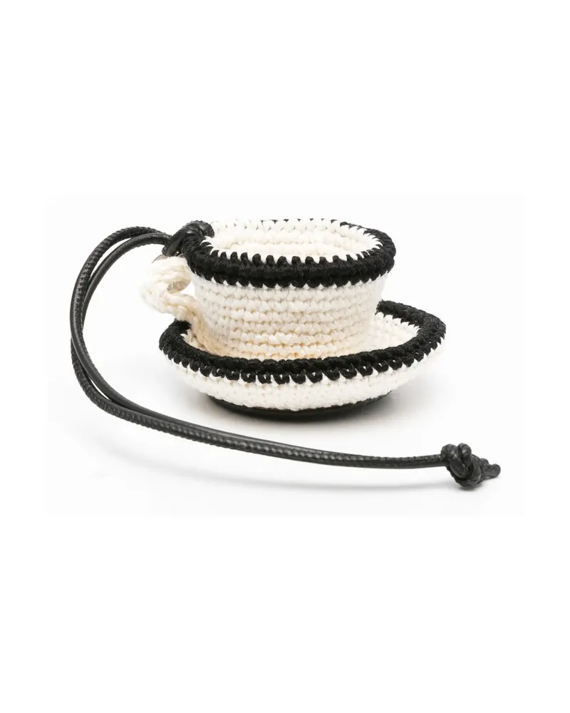 J.W.Anderson Crocheted-cup Charm Neutrals