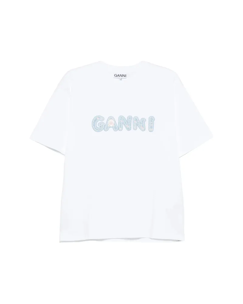 Ganni Relaxed-fit T-shirt White