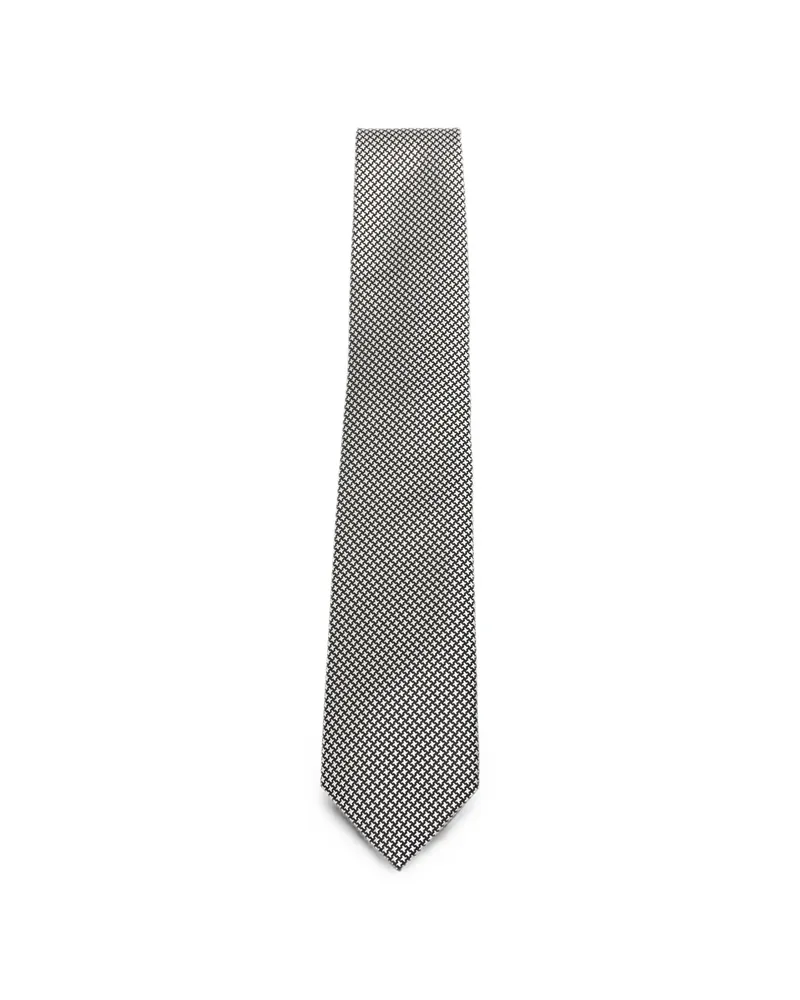 Tom Ford Micro-pattern Tie Black