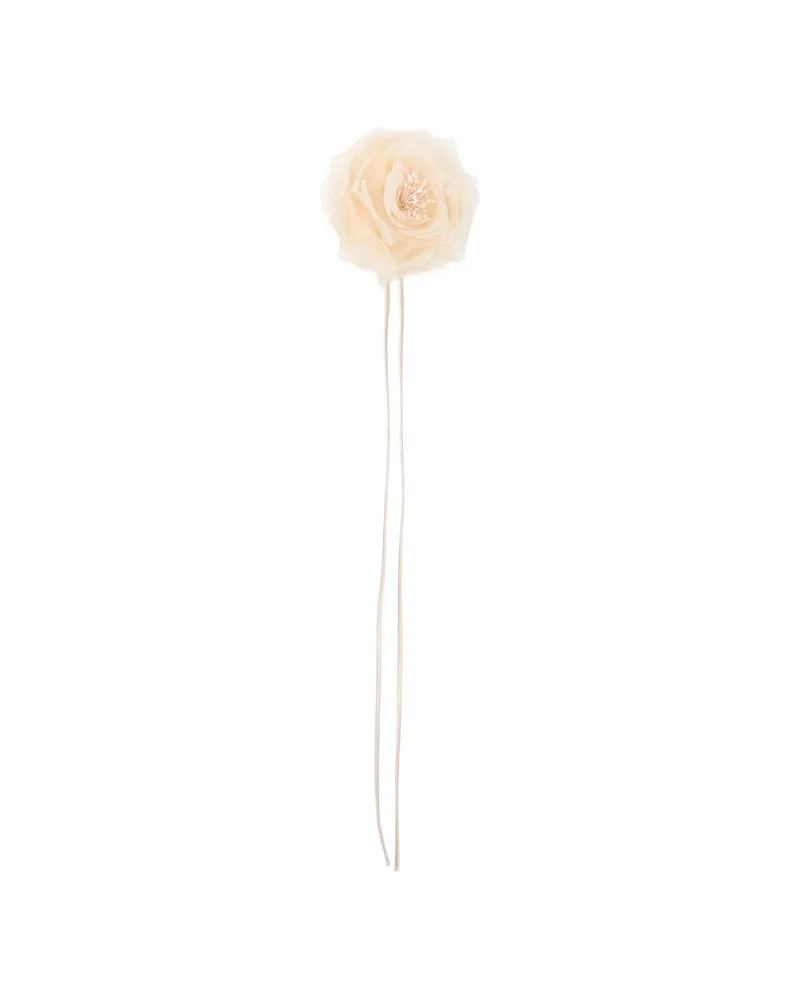 Max Mara Mxario Flower Brooches Neutrals
