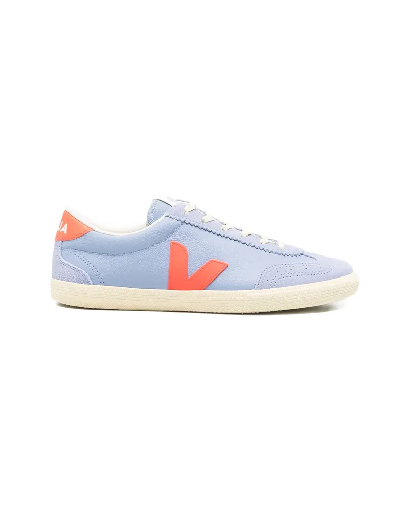 VEJA Logo-appliqué Lace-up Sneakers Blue