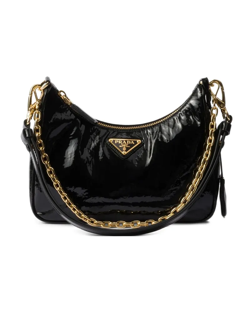 Prada Mini Re-Edition Shoulder Bag Black