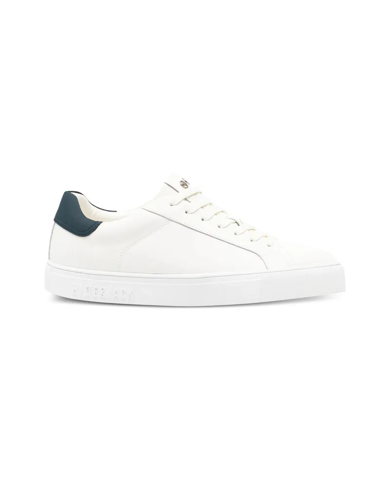 Hide & Jack Blue Panelled Sneakers White