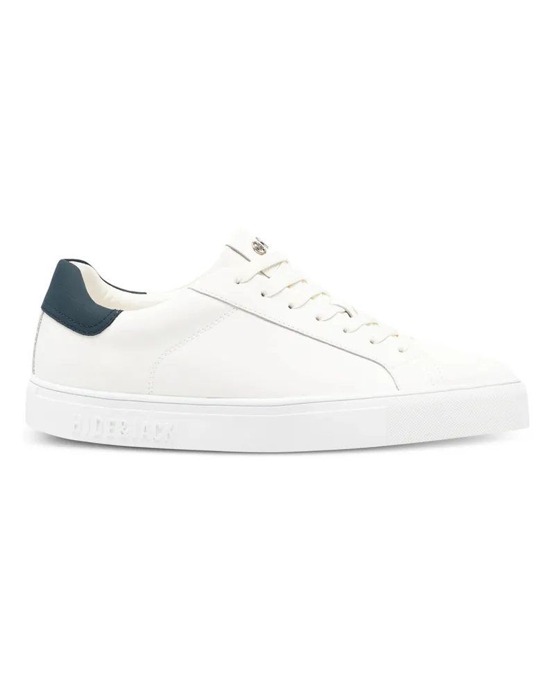 Hide & Jack Blue Panelled Sneakers White