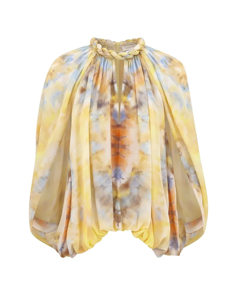 Zimmermann Alchemy Twist Billow Blouse Yellow