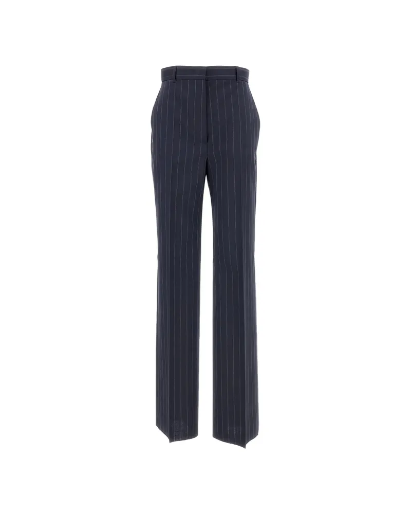 Max Mara Pinstripe Tailored Trousers Blue
