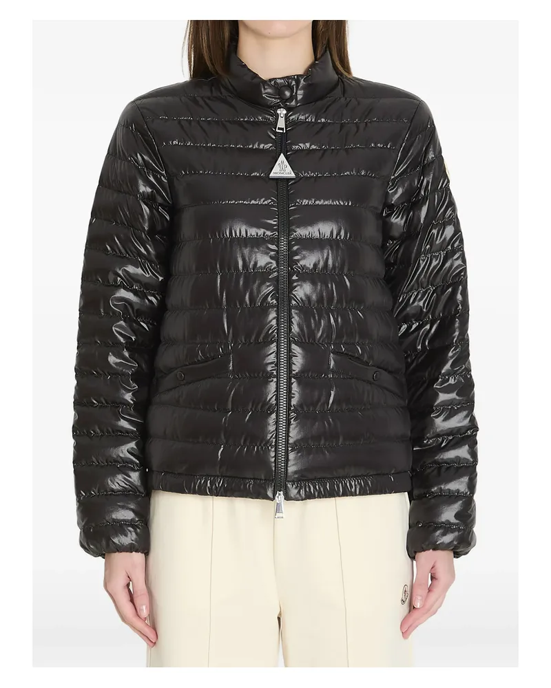 Moncler Padded Logo-patch Jacket Black