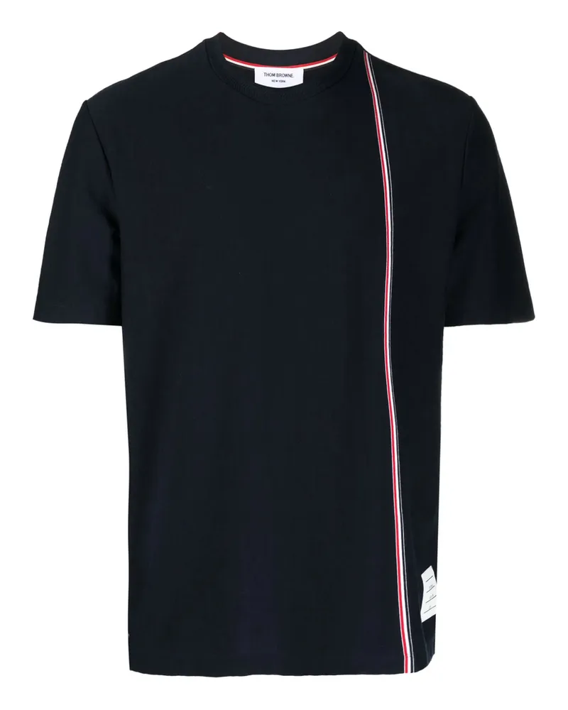 Thom Browne RWB Stripe Cotton T-shirt Blue