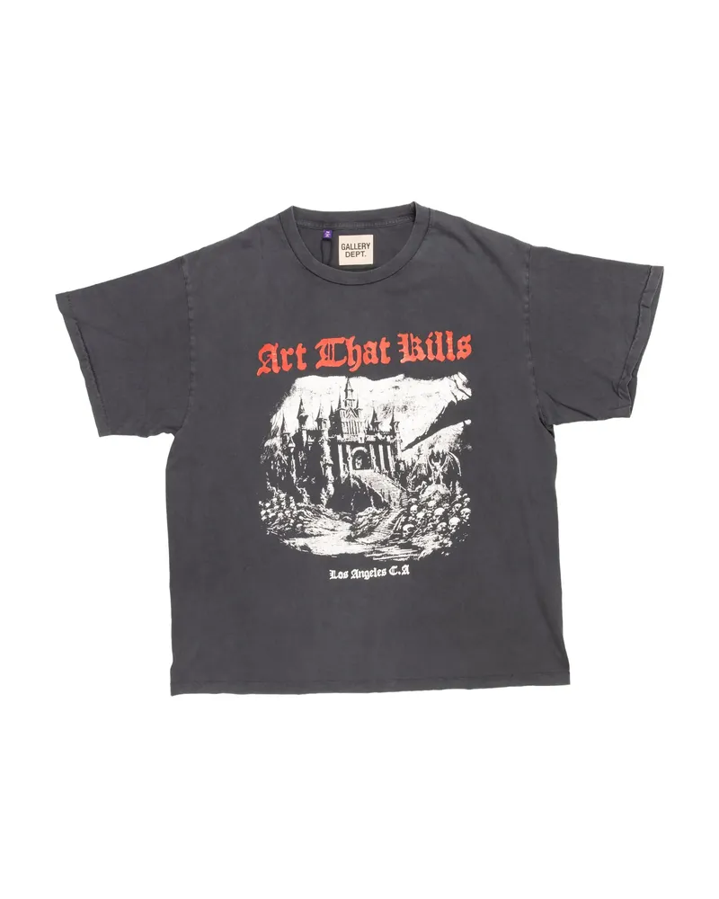 GALLERY DEPT. Castle-graphic T-shirt Grey