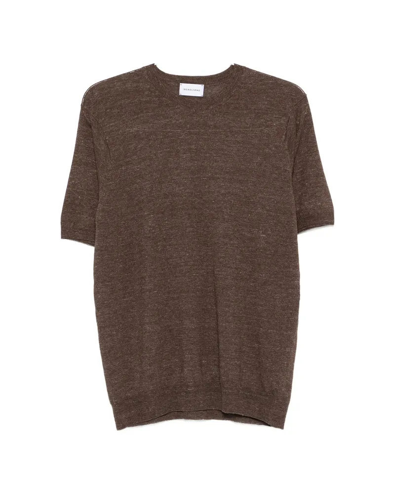 Scaglione Short-sleeve T-shirt Brown