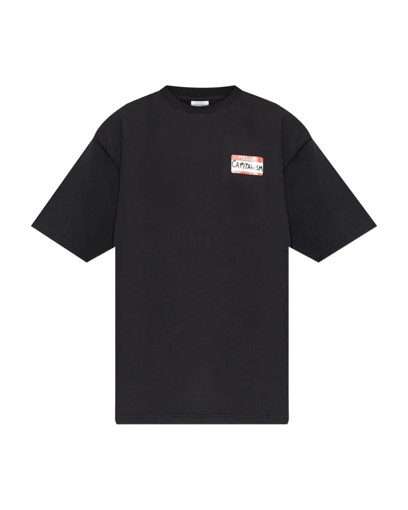VETEMENTS My Name Is T-shirt Black