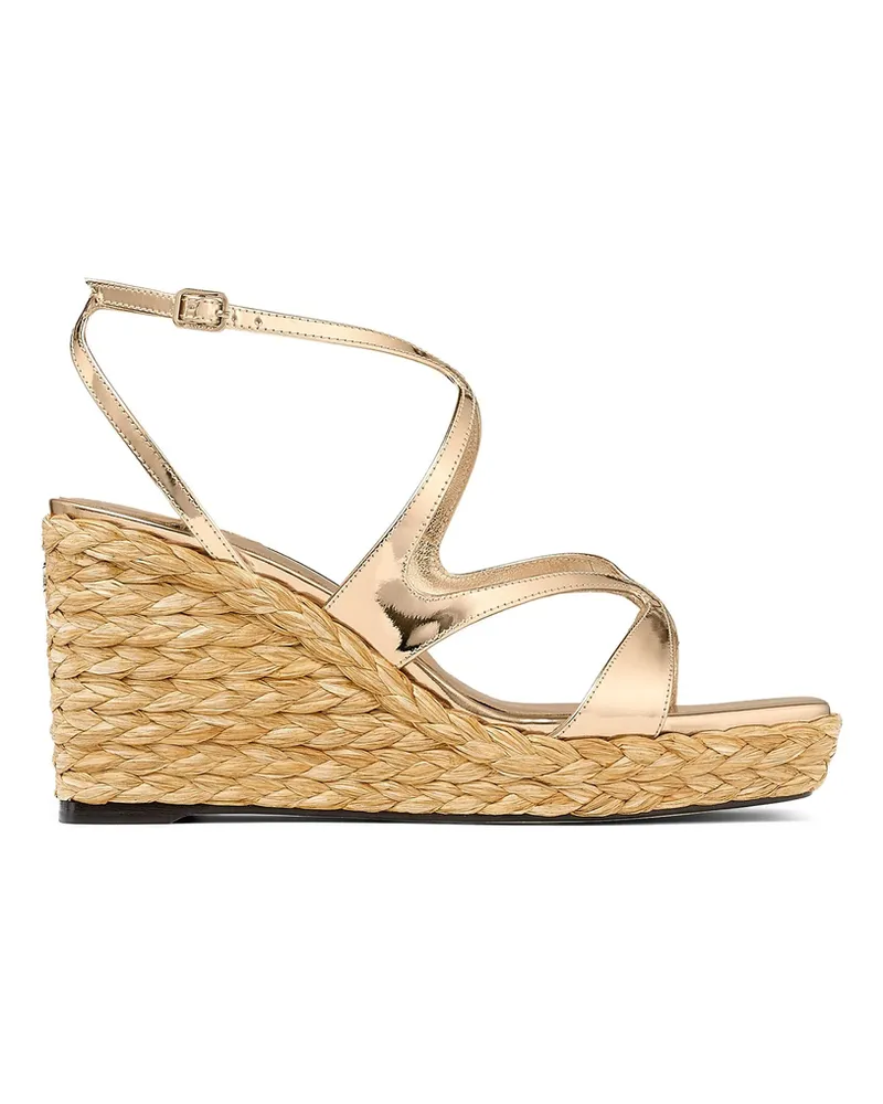 Jimmy Choo 110 Ayla Sandals Gold