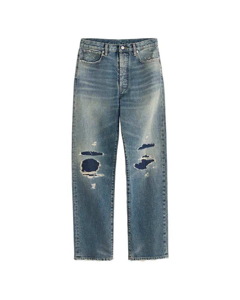 Maison Margiela Distressed Denim Jeans Blue