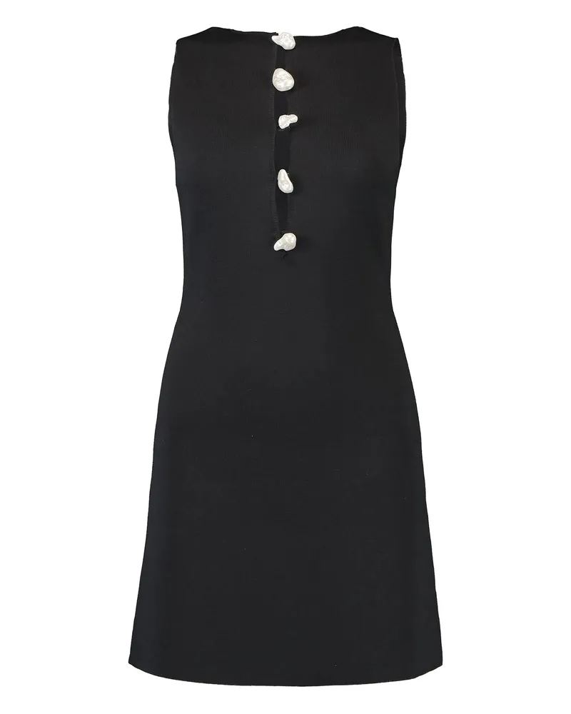 Cult Gaia Doms Button-fastenig Midi Dress Black