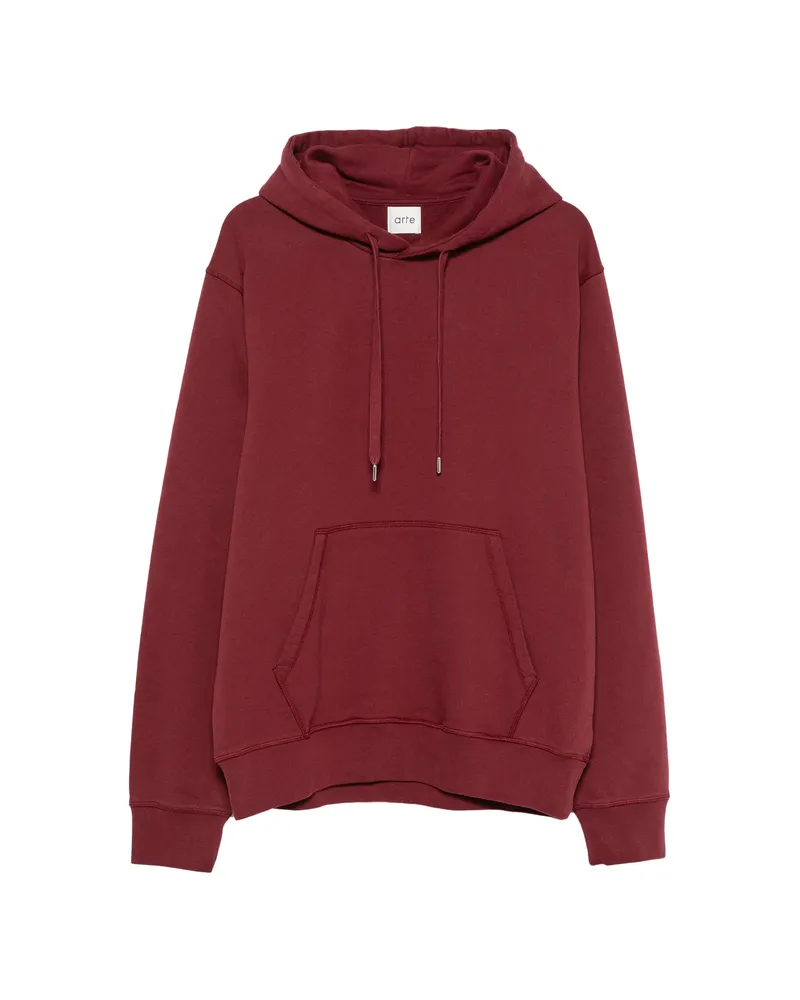 Arte Antwerp Graphic-print Drawstring Hoodie Red