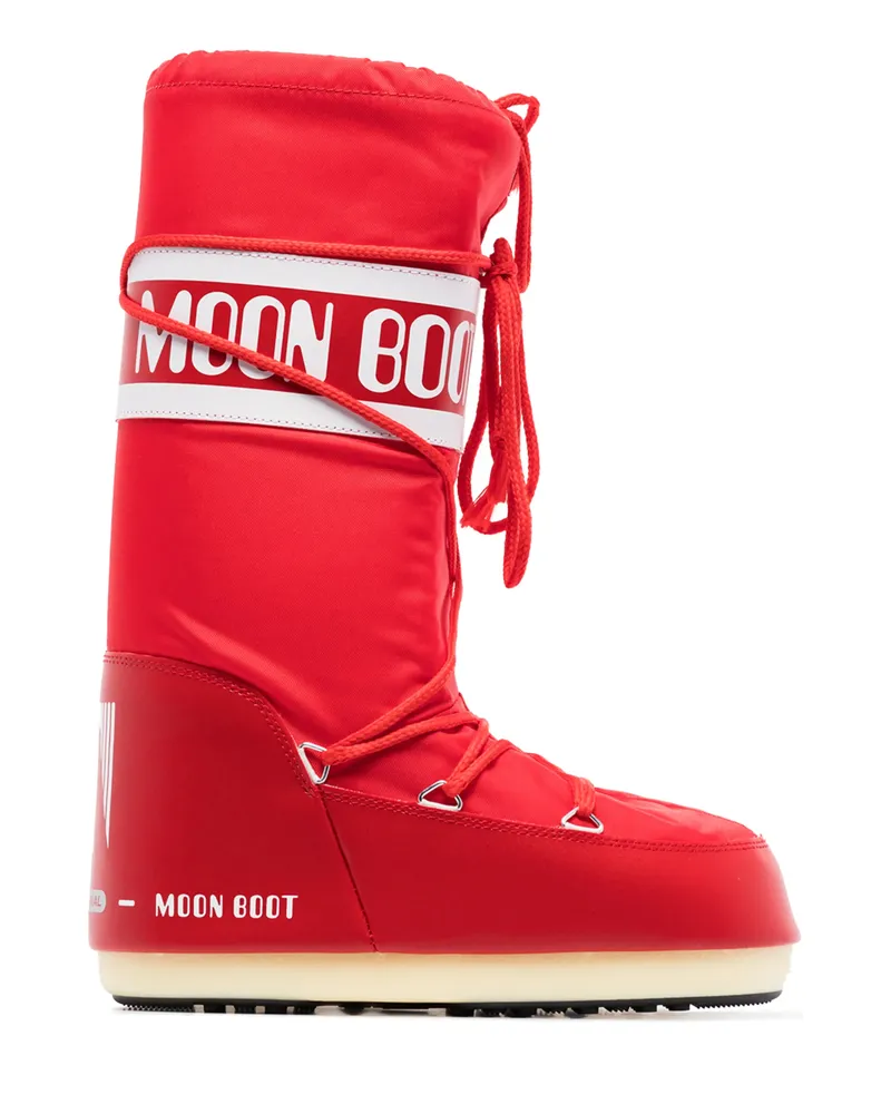 Moon Boot Icon Logo-print Boots Red