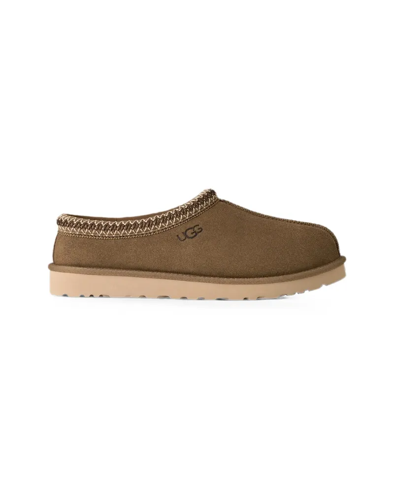 UGG Tasman Embroidered Slippers Brown