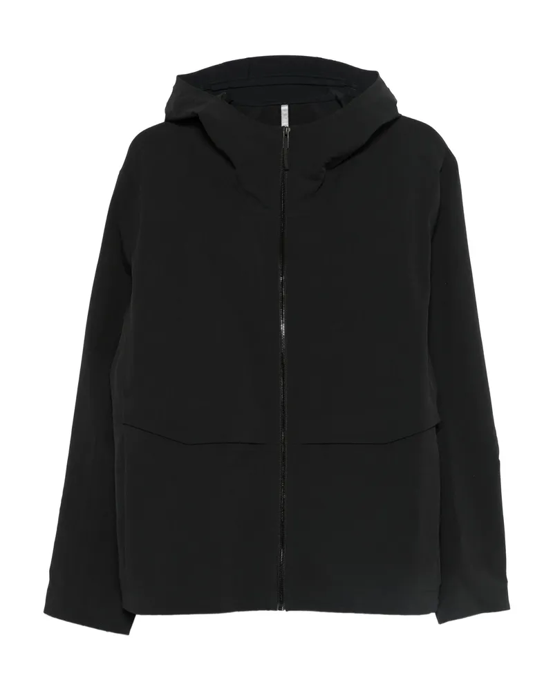 Arc'teryx Hooded Zip-up Jacket Black