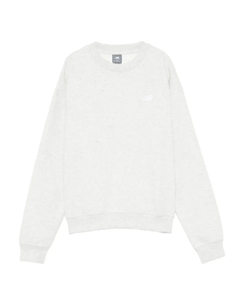 New Balance Crew-neck Cotton Sweatshirt Grey