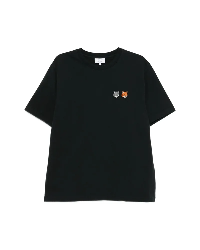 Kitsuné Double Bold Fox Head Appliqué T-shirt Black