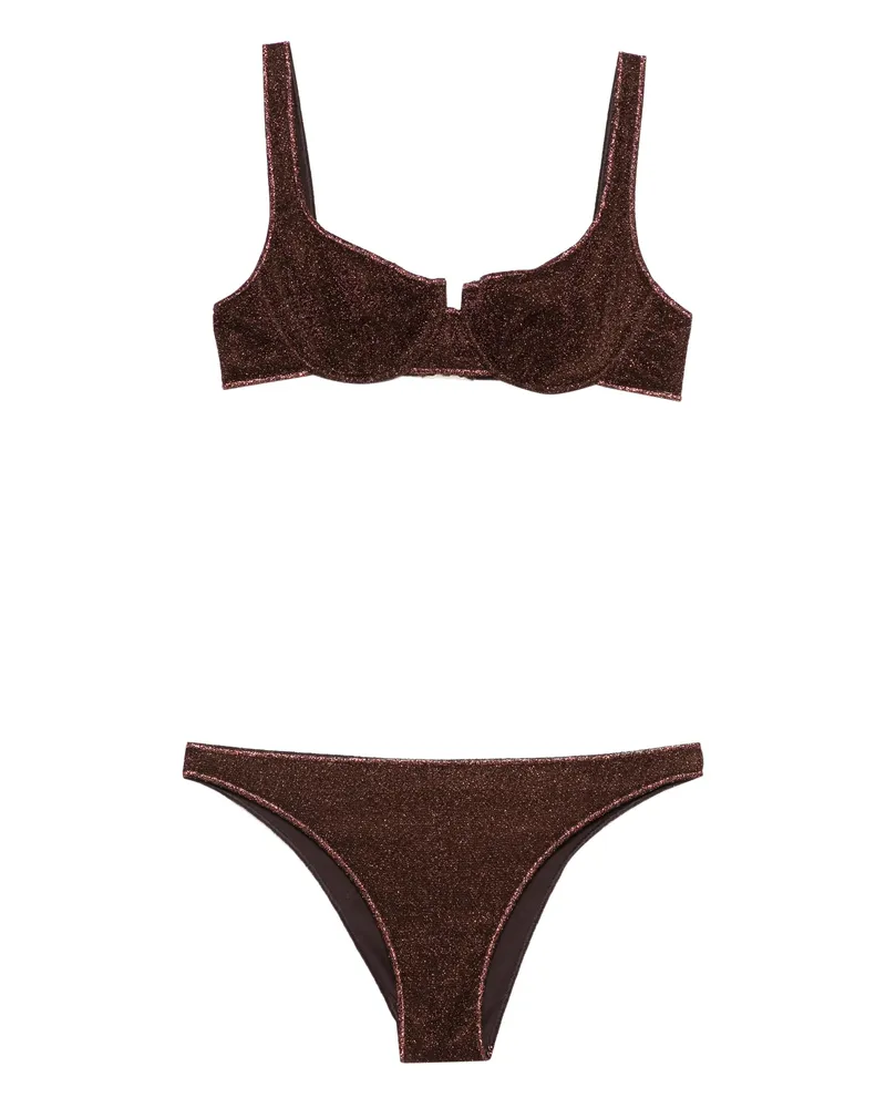 Oséree Glitter Bikini Brown