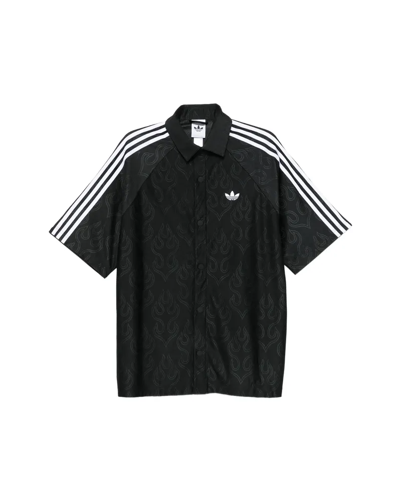 adidas Basketball Flame Jacquard Shirt Black