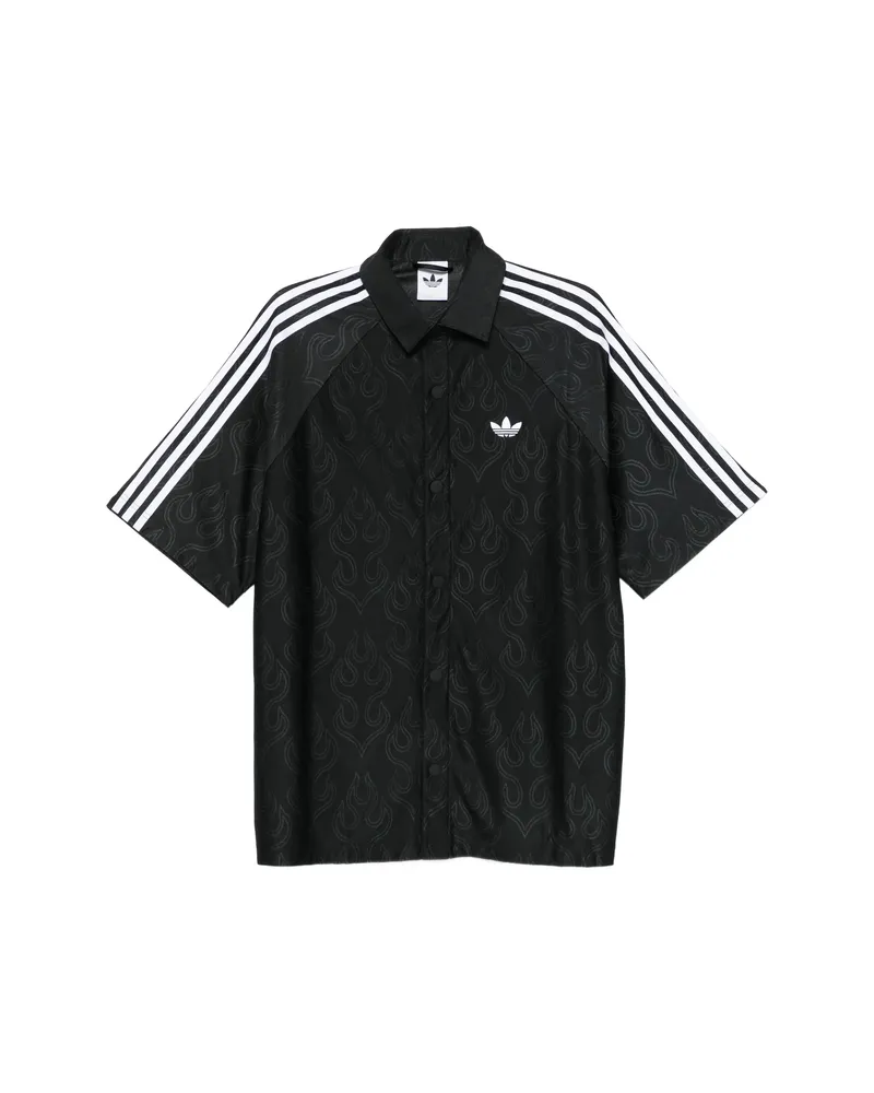 adidas Basketball Flame Jacquard Shirt Black